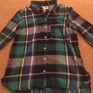 Blue-toned flannel